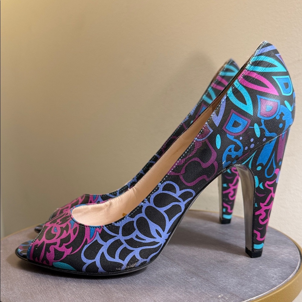 Vintage Emilio Pucci Peep Toe Heels